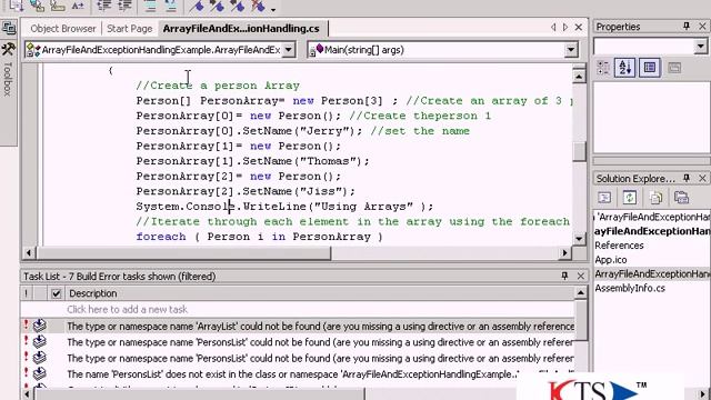 C#.NET Array file and exception handling| C#.NET Video Tutorials смотреть онлайн
