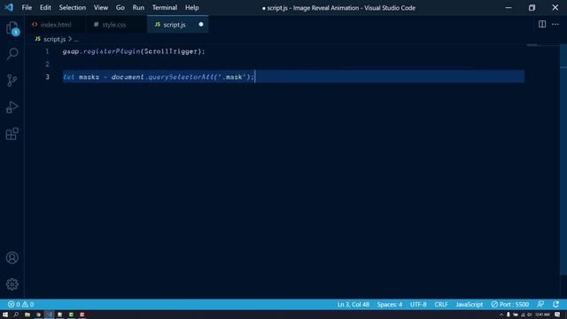Awesome Image Reveal Effect with GSAP & ScrollTrigger смотреть онлайн