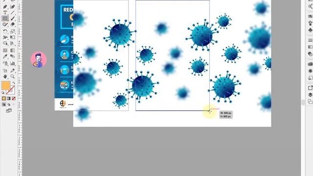 How to draw COVID-19/Coronavirus awareness poster design in Illustrator 2020. Hindi/Urdu Tutorial смотреть онлайн