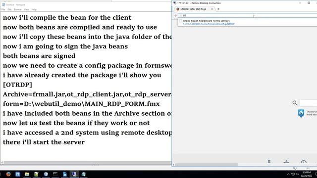 Remote Desktop control any system using oracle forms & Java Bean смотреть онлайн