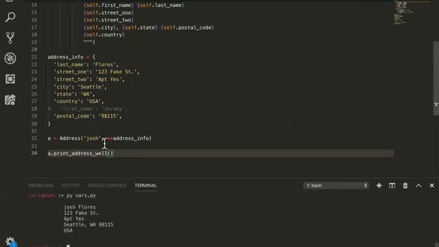 W3D1: Instantiating objects With Dictionaries (1 of 1) смотреть онлайн