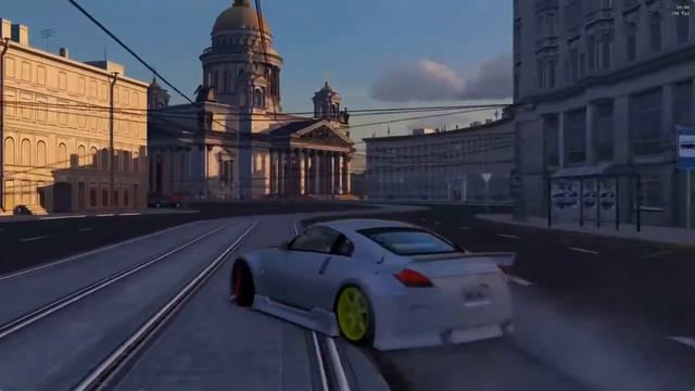 Drifting in St. Petersburg with Nissan 350z + Box cam! Assetto Corsa смотреть онлайн