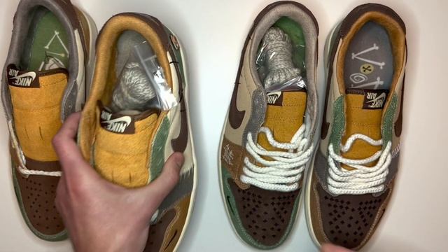 REAL VS. FAKE NIKE AIR JORDAN 1 RETRO LOW OG ZION WILLIAMSON VOODOO SNEAKERS COMPARISON смотреть онлайн