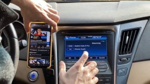 Как слушать музыку с Телефона через Блютуз Hyundai Sonata YF Hybrid