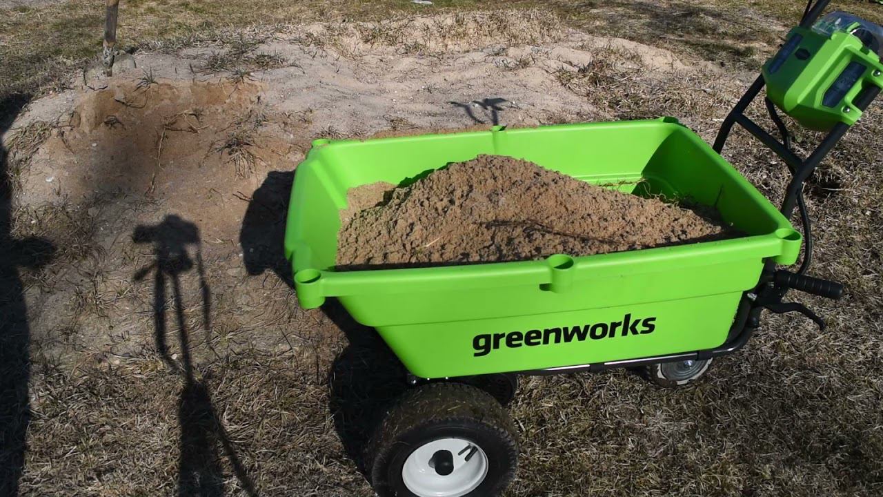 Обзор Greenworks G40GCK4 – самоходная тележка, или бережем спину… смотреть онлайн