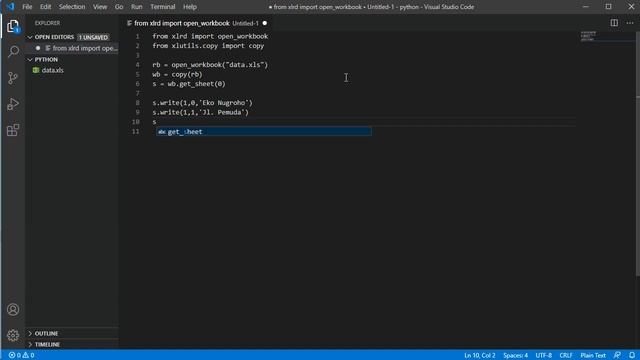Python Read Write Excel | Python Membaca dan Menulis Excel смотреть онлайн