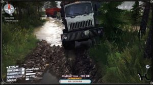 КАМАЗ-C6511 ПОПРЫГУН месим грязь игра Карта «Лесные просторы» версия 08.22 для Spintires: MudRunner