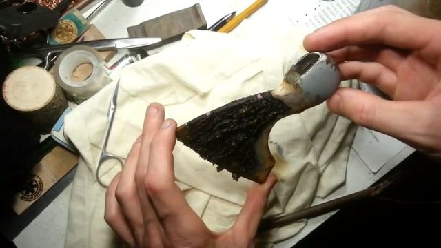 Etched drawing on an ax. смотреть онлайн