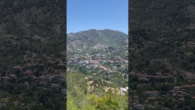 Деревня Агрос, Кипр, самая высокая деревня в горах