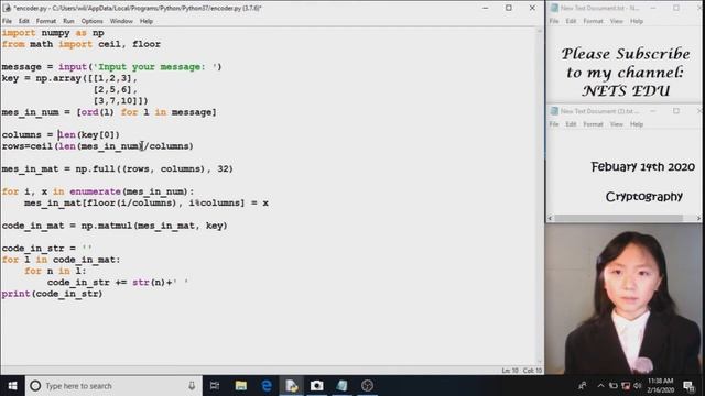 Math, Python Series 31 - Cryptography 加密技术 смотреть онлайн