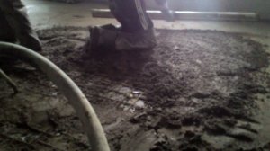 Полусухая стяжка. Черновой пол, самый простой вариант.