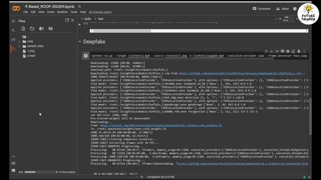 How To Use Roop Facesawp Deepfake AI Video In Google Colab For 2023 Update смотреть онлайн