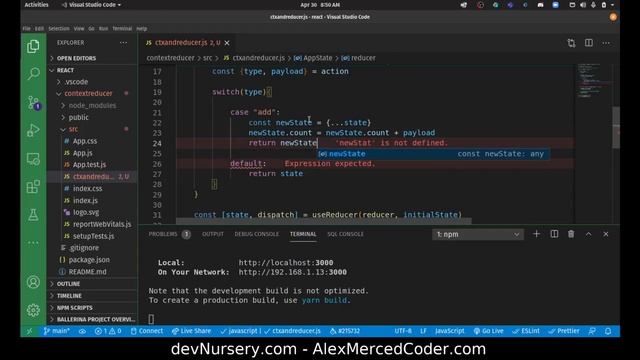 AM Coder - Setting Up Application State in React with useReducer/useContext (Template Link) смотреть онлайн