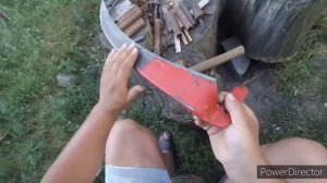 Отбивка косы. Как отбить,оттянуть, точить, клепать косу. Правильно или неправильно? Заточка косы