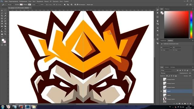 Векторизация логотипа в фотошопе за 10 минут. Легко по кайфу смотреть онлайн