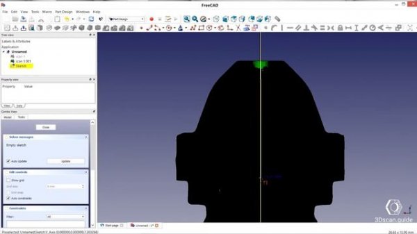 FreeCAD, video 1. Reverse engineering of Mechanical forms. 3D scan processing.