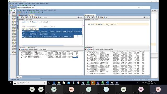 #SQL COMPLEX VIEWS || ORACLE смотреть онлайн