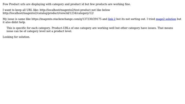 Magento: Product url displaying category-ID and product-ID смотреть онлайн