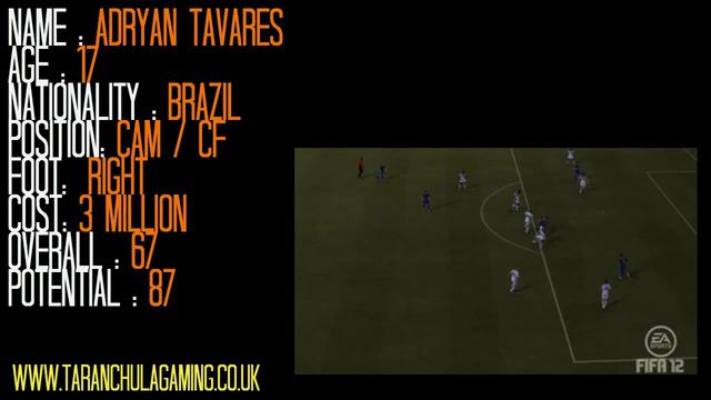 [Fifa 12 | Career Mode] One to watch #1 - Adryan Tavares - Best Young Players in Fifa 12 смотреть онлайн