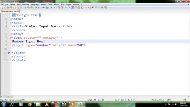 HTML Tutorial for Beginners-11-Number input box смотреть онлайн