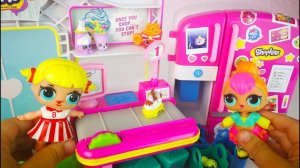 #Куклы #ЛОЛ #LOL в Магазине Шопкинс Играют со Слайм Игрушки Для девочек