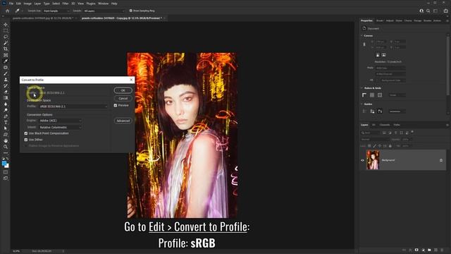 How to Fix Color Change when Exporting & Saving in Photoshop смотреть онлайн