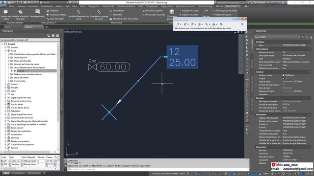 2 - Les bases de AutoCad Civil 3D 2018 - Les Points 1ère partie смотреть онлайн