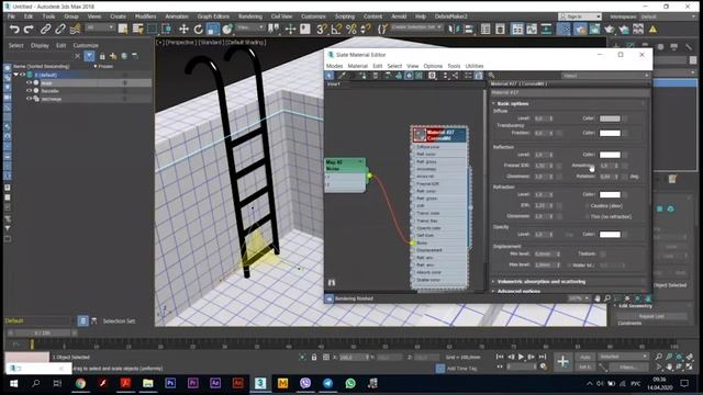 6_Экстерьер архитектурных сооружений в 3ds Max. Моделирование открытого бассейна. смотреть онлайн