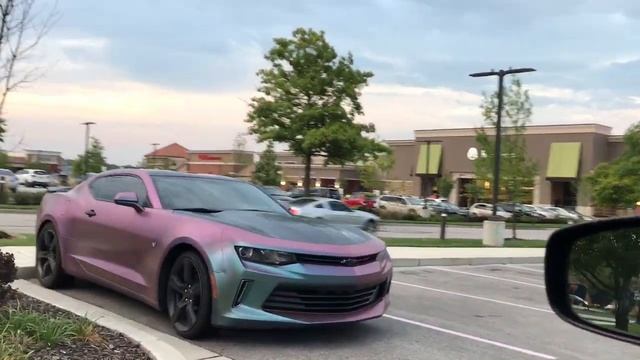 NEW Epic Chameleon Color Shift Wrap 2018 Chevy Camaro! Car Wraps! смотреть онлайн