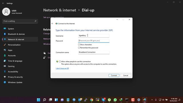 How to set up PPPoE/Dial up internet connections in Windows 11 смотреть онлайн