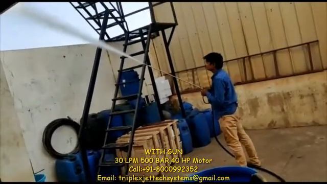 500 Bar High Pressure Pump / Triplex Plunger Pump / Water Blasting Machine/ Tube Cleaning System смотреть онлайн