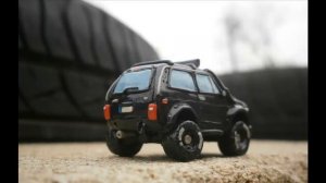 LADA Niva  Лифтованная нива из пластилина