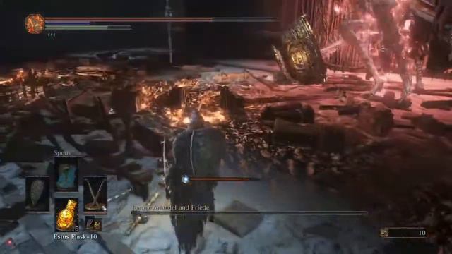 Dark Souls 3 - Sister Friede, Father Ariandel, and Blackflame Friede NG+ Sellsword Twinblades смотреть онлайн