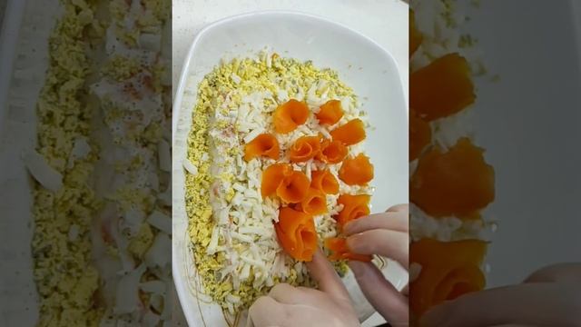 Украшаю салат МИМОЗА