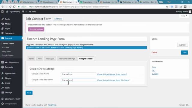 Integrate Contact Form 7 with Google Spread Sheet | Step by Step Guide to CF7 смотреть онлайн