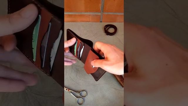 Женский кошелек из натуральной кожи, ручная работа (обзор). Мастерская MrBRANDT.