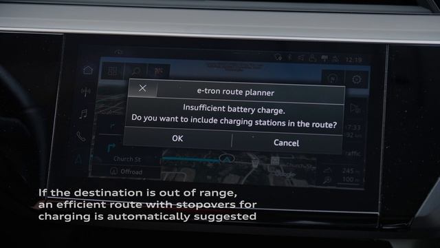 Using Audi e-tron route planner смотреть онлайн