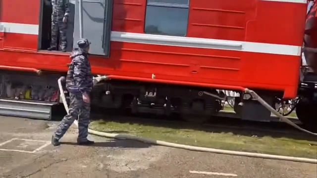 29.04.2021 Посещение Пожарного поезда ст. Уссурийск смотреть онлайн
