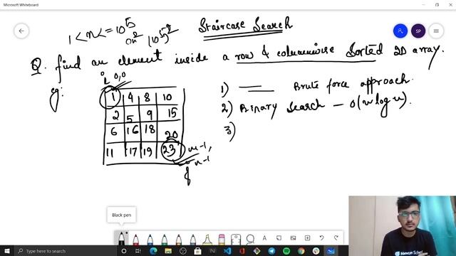 Searching in a Row & Column-wise Sorted Array | DSA Complete Course | Newton School смотреть онлайн