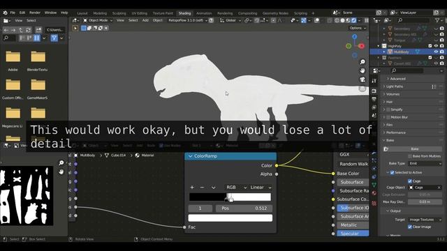 Baking a Cavity Map | Blender Tutorial смотреть онлайн