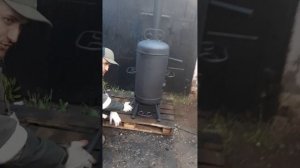 Печь косвенного нагрева для Бассейна,  печь из баллона