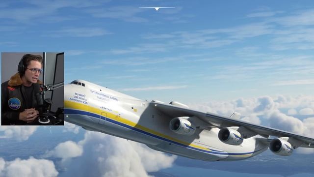 FLYING THE BIGGEST PLANE IN THE WORLD (Antonov AN-225 MRIYA) - Microsoft Flight Simulator смотреть онлайн