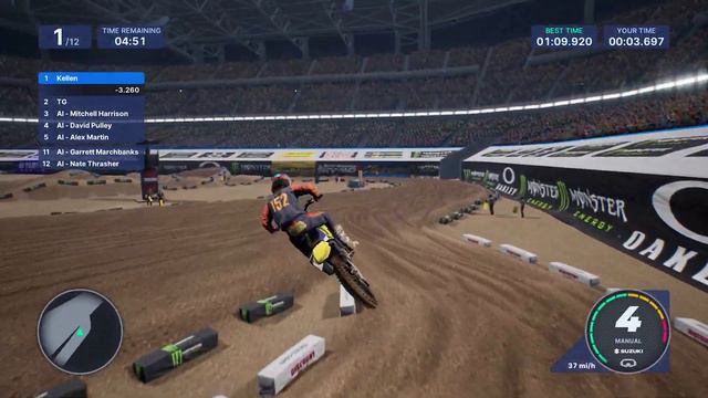 Racing A Custom Track on 125s! - Monster Energy Supercross 5 смотреть онлайн