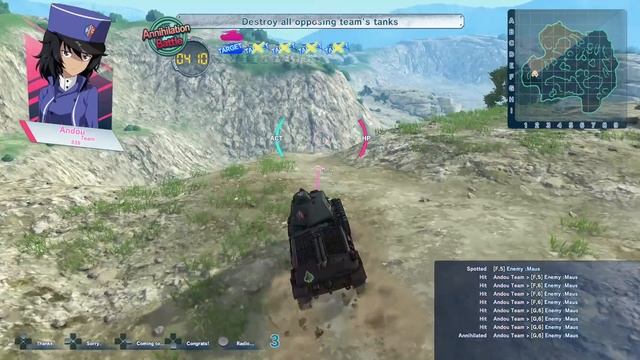 Girls Und Panzer: Dream Tank Match - Somua S35 Challenges смотреть онлайн