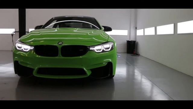 Bmw M4 Wrap de Blanco a ¡Verde Kiwi! смотреть онлайн