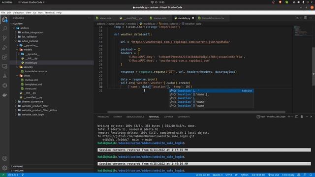 Integrate Odoo with a third-party application using API смотреть онлайн
