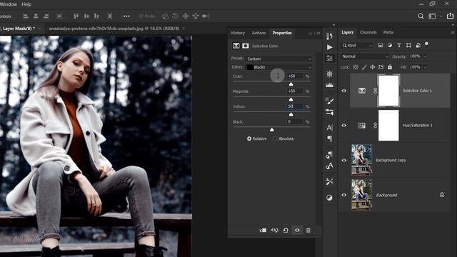 Moody Dark Blue Color Grading Effect in Photoshop + FREE Photoshop Action смотреть онлайн