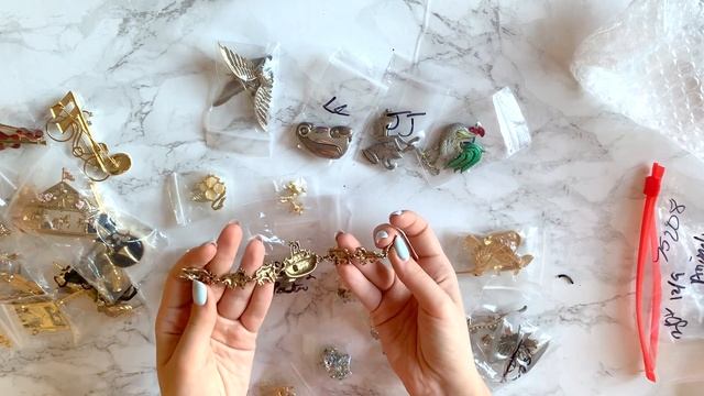 Большой Лот с винтажными брошами! Распаковка посылок с Ebay | 52 Брошки смотреть онлайн