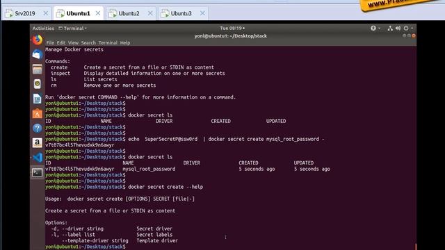 Swarm - Работа с Secret смотреть онлайн