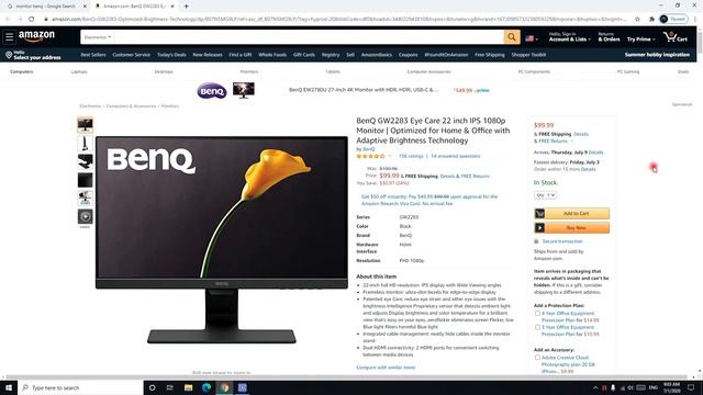 BenQ GW2283 Eye Care 22 inch IPS 1080p Monitor смотреть онлайн